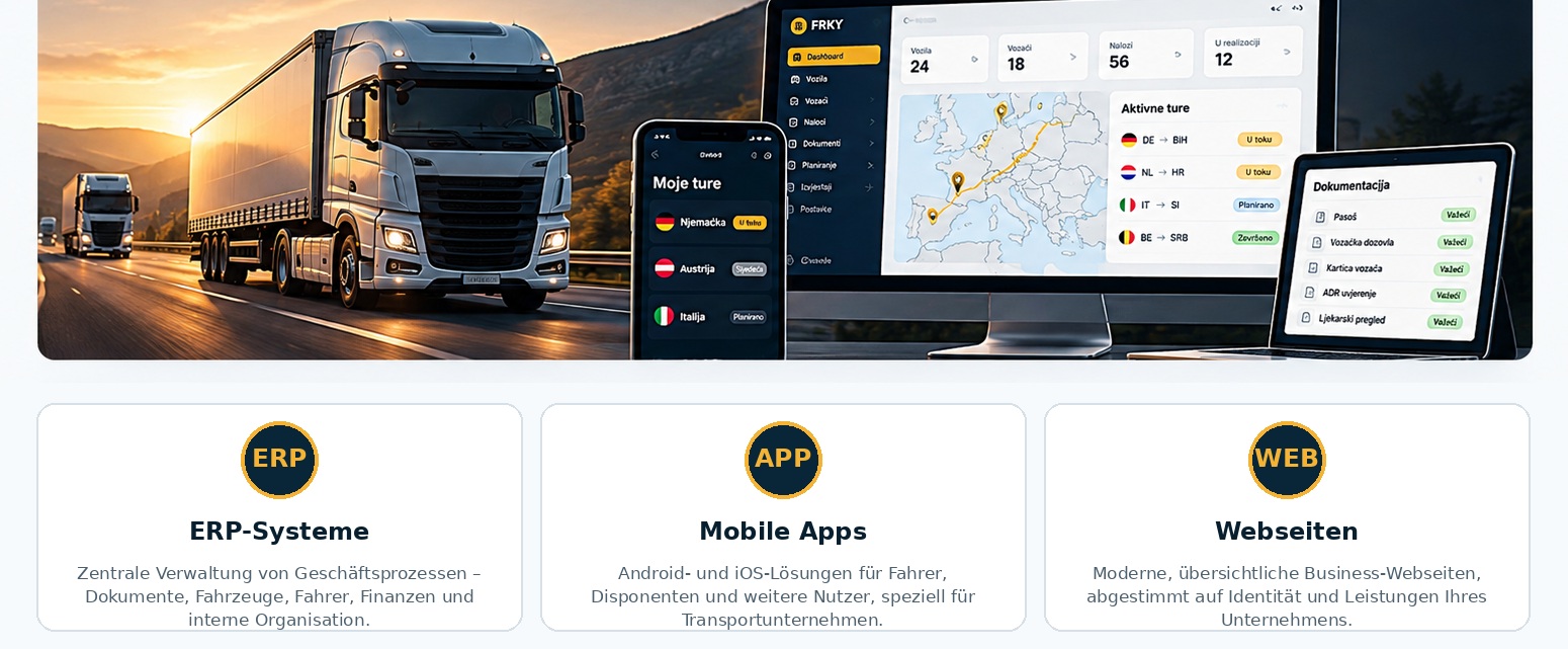 Digitale Lösungen für Transportunternehmen
